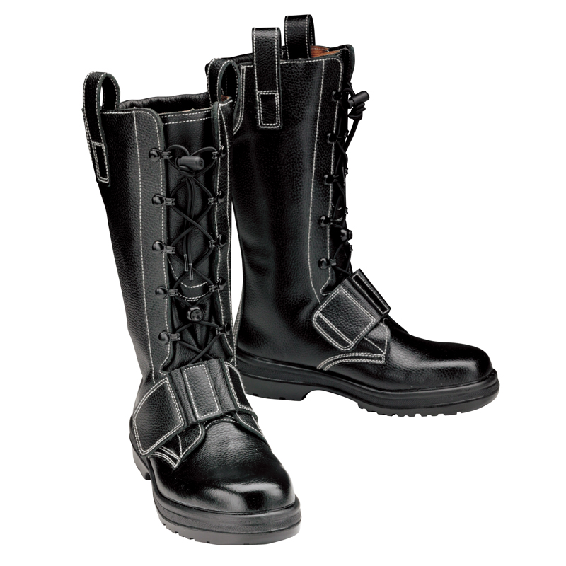 ミドリ安全 静電安全靴 JIS規格 半長靴 プレミアムコンフォート PRM240 静電 メンズ ブラック 25.5 cm 3E - 4