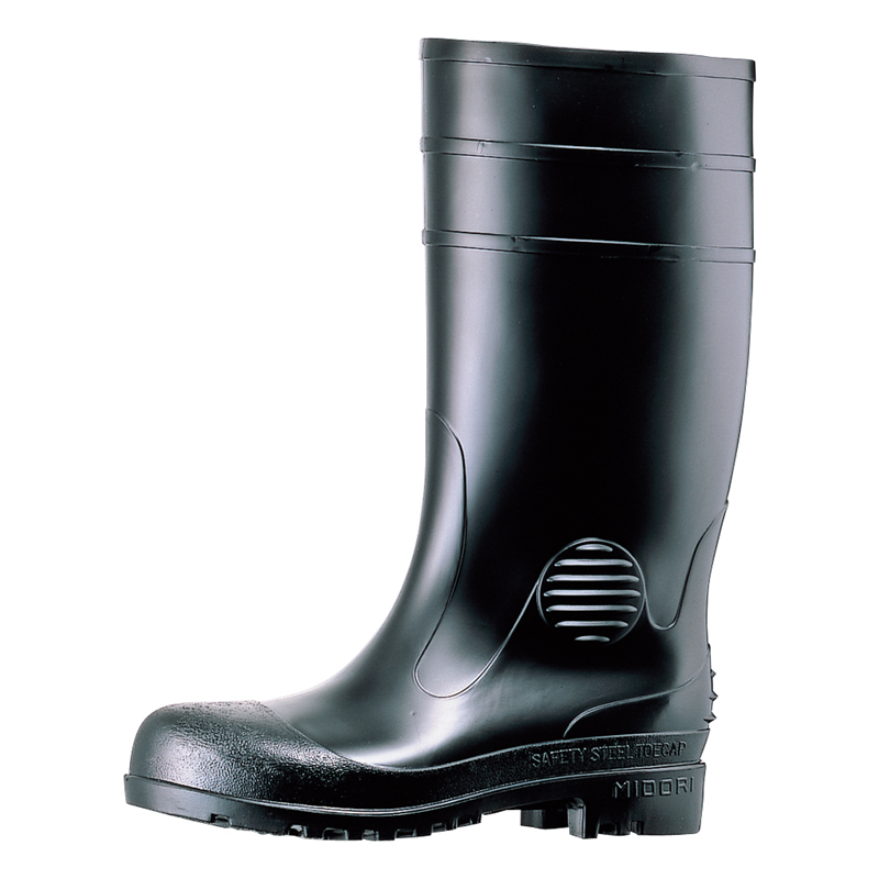 ファッションなデザイン ミドリ安全 安全靴 半長靴 ES240eco ブラック 25.5